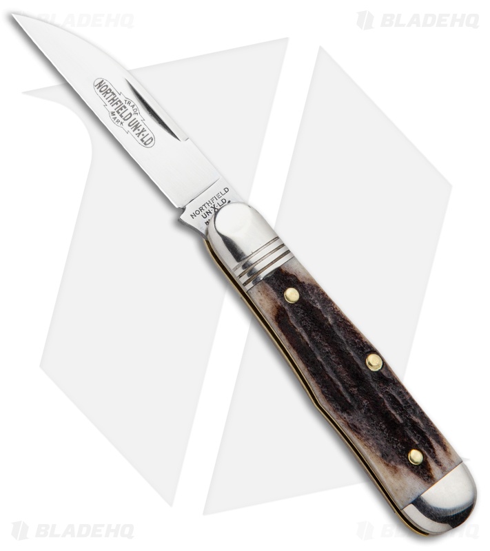 GEC #06 Tidioute Cutlery Pemberton Pocket Knife 2.75" Sambar Stag  060119