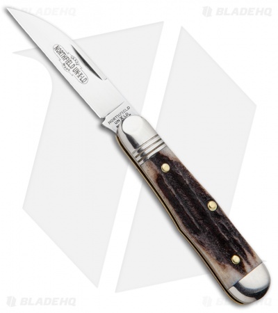 GEC #06 Tidioute Cutlery Pemberton Pocket Knife 2.75" Sambar Stag  060119