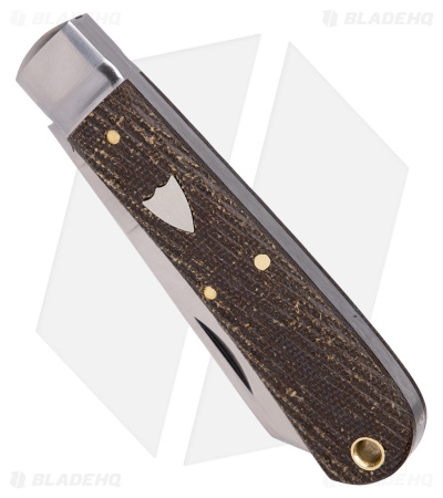 GEC #74 Tidioute Cutlery Cotton Sampler Pocket Knife 3" OD Green Micarta 749123 