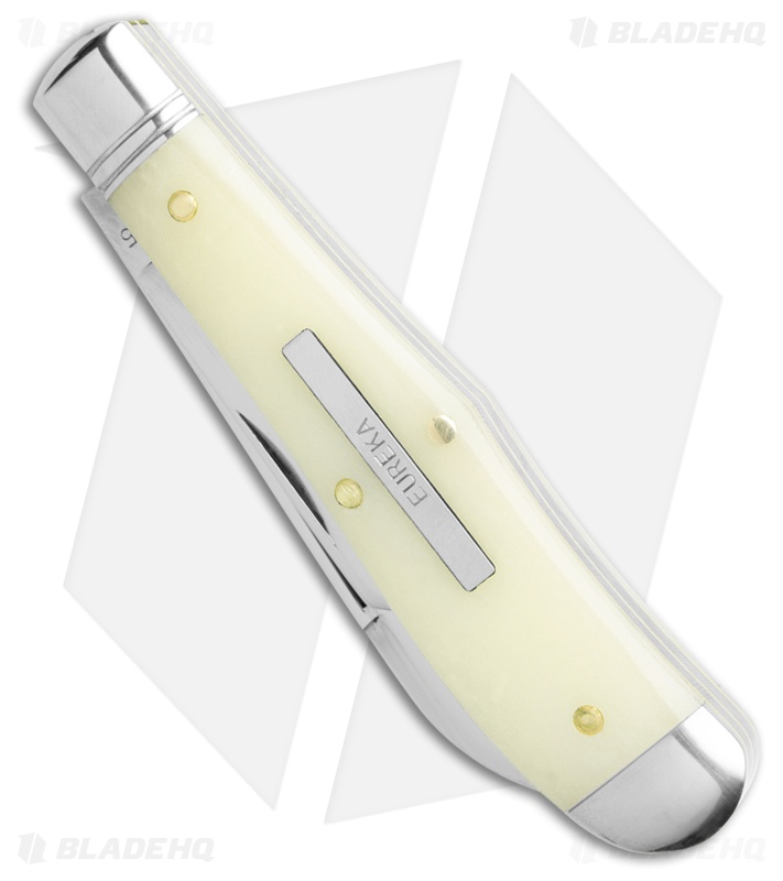 GEC Tidioute Eureka Jack Pocket Knife Smooth White Oiled Bone
