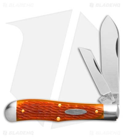 GEC Tidioute Eureka Jack Pocket Knife Sunset Orange Jigged Bone