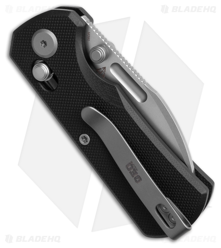 GEO Knife Belluf Crossbar Lock Knife Black G-10 (2.4" SW M390)