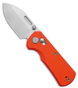 GEO Knife Belluf Crossbar Lock Knife Orange G-10 (2.4" SW M390)