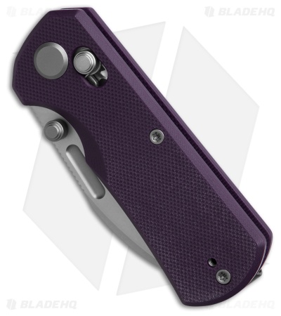 GEO Knife Belluf Crossbar Lock Knife Purple G-10 (2.4" SW M390)