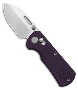 GEO Knife Belluf Crossbar Lock Knife Purple G-10 (2.4" SW M390)