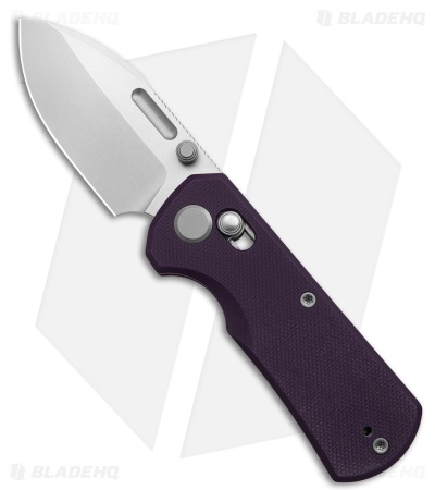 GEO Knife Belluf Crossbar Lock Knife Purple G-10 (2.4" SW M390)
