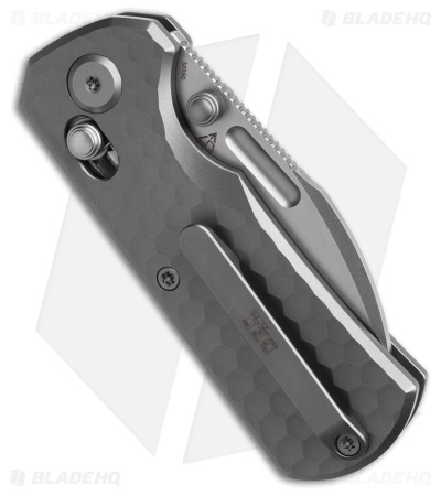 GEO Knife Belluf Crossbar Lock Knife Stonewash Titanium (2.4" SW M390)