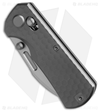 GEO Knife Belluf Crossbar Lock Knife Stonewash Titanium (2.4" SW M390)
