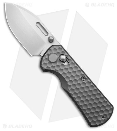 GEO Knife Belluf Crossbar Lock Knife Stonewash Titanium (2.4" SW M390)