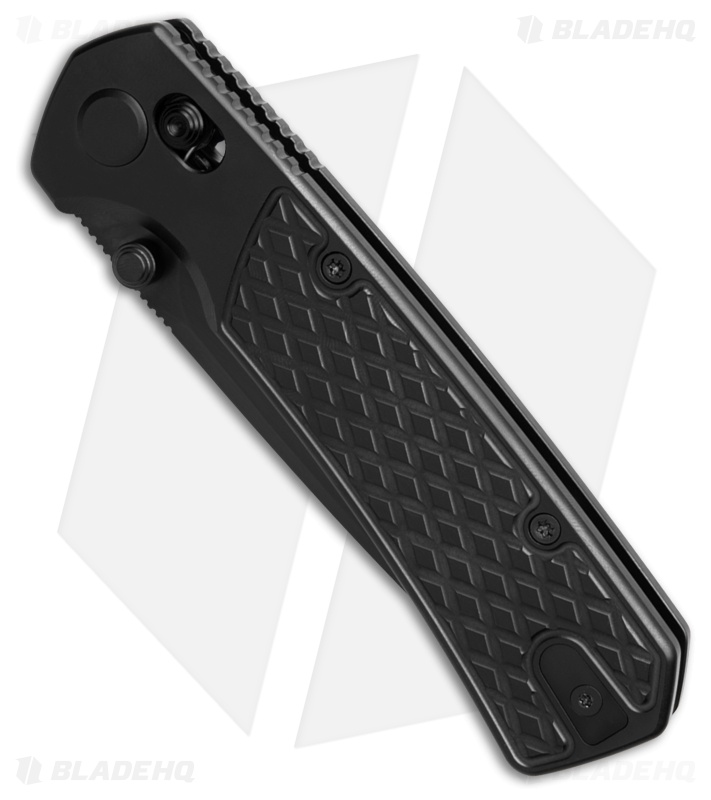 GEO Knife Blaze Crossbar Lock Knife Black DLC Titanium (3.3" Black DLC M390)