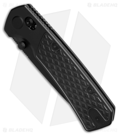 GEO Knife Blaze Tanto Crossbar Lock Knife Black DLC Ti (3.3" Black DLC M390)