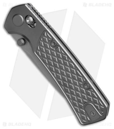 GEO Knife Blaze Tanto Crossbar Lock Knife Stonewash Titanium (3.3" SW M390)