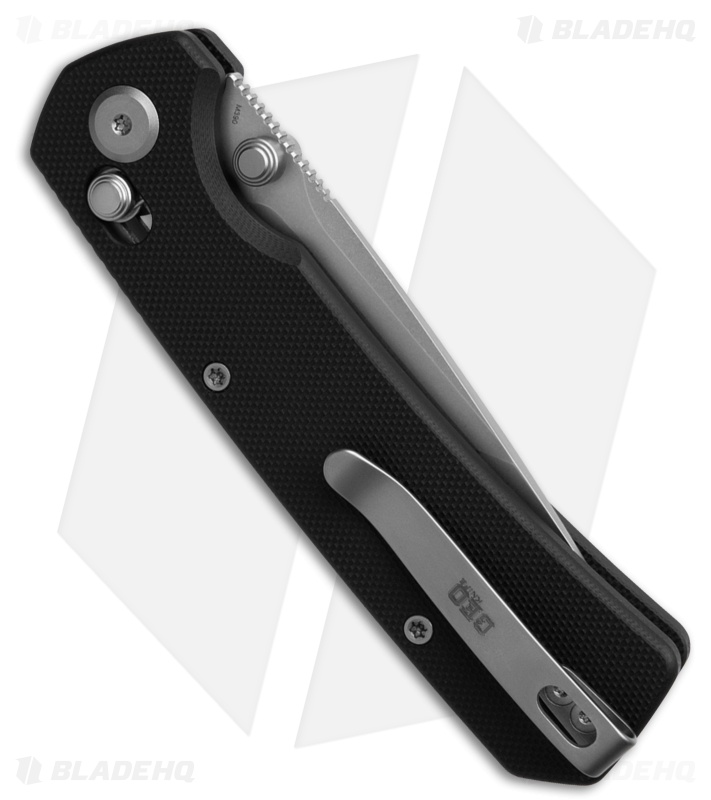 GEO Knife Blaze Tanto Crossbar Lock Knife Black G-10 (3.3" SW M390)