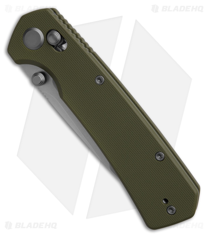 GEO Knife Blaze Tanto Crossbar Lock Knife Green G-10 (3.3" SW M390)