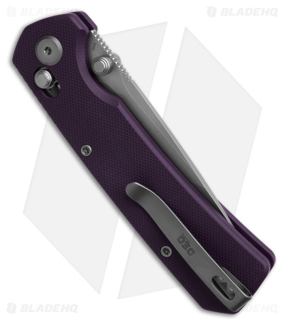 GEO Knife Blaze Tanto Crossbar Lock Knife Purple G-10 (3.3" SW M390)