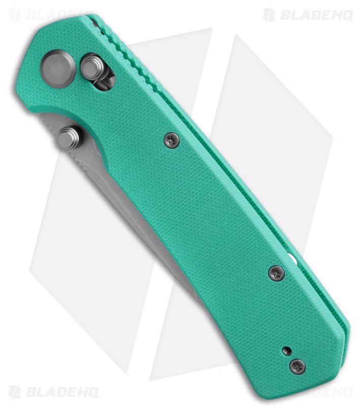 GEO Knife Blaze Tanto Crossbar Lock Knife Tiffany Blue G-10 (3.3" SW M390)