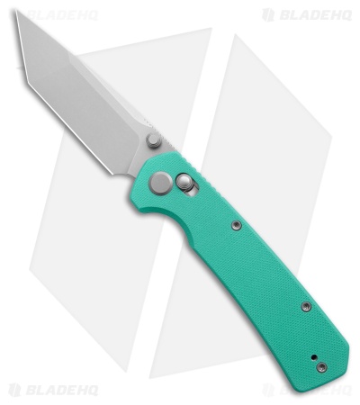 GEO Knife Blaze Tanto Crossbar Lock Knife Tiffany Blue G-10 (3.3" SW M390)