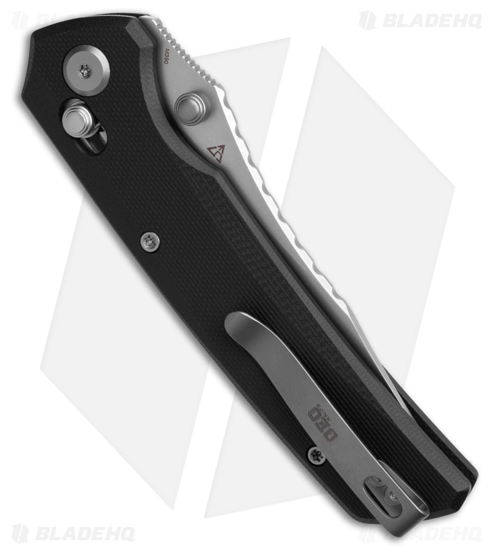 GEO Knife Cirex Crossbar Lock Knife Black G-10 (3.5" SW M390)