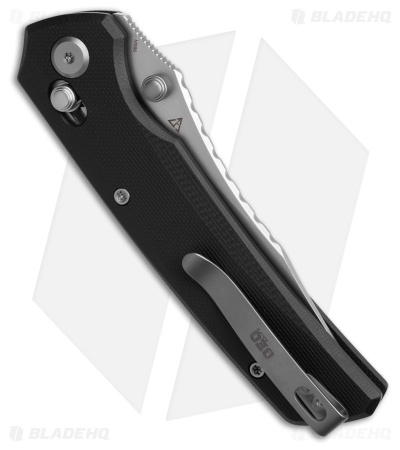 GEO Knife Cirex Crossbar Lock Knife Black G-10 (3.5" SW M390)