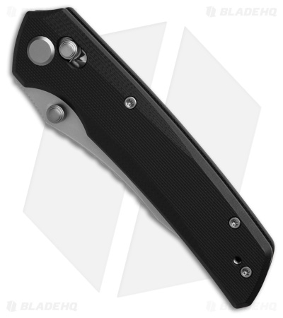 GEO Knife Cirex Crossbar Lock Knife Black G-10 (3.5" SW M390)