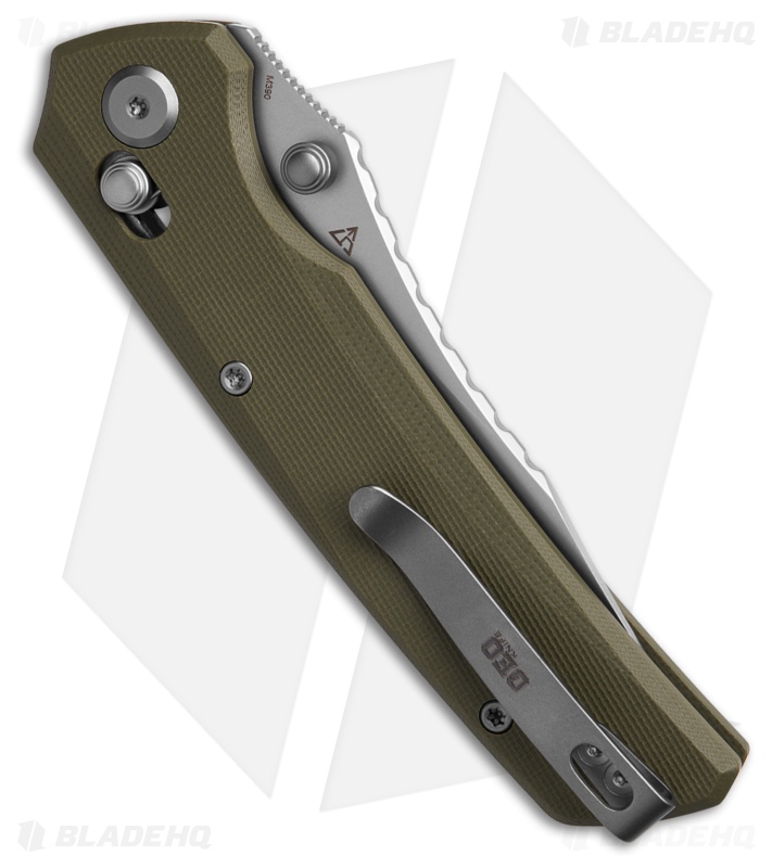 GEO Knife Cirex Crossbar Lock Knife Green G-10 (3.5" SW M390)
