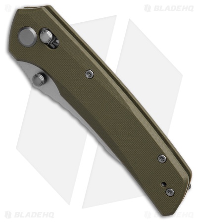 GEO Knife Cirex Crossbar Lock Knife Green G-10 (3.5" SW M390)