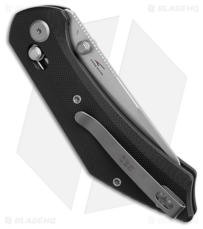 GEO Knife DIVID Crossbar Lock Knife Black G-10 (3.3" SW M390)