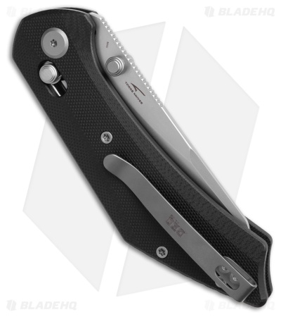 GEO Knife DIVID Crossbar Lock Knife Black G-10 (3.3" SW M390)