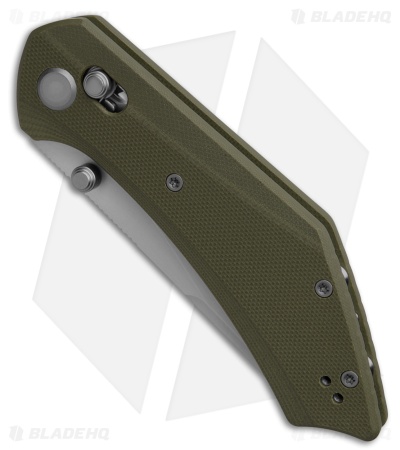 GEO Knife DIVID Crossbar Lock Knife Green G-10 (3.3" SW M390)