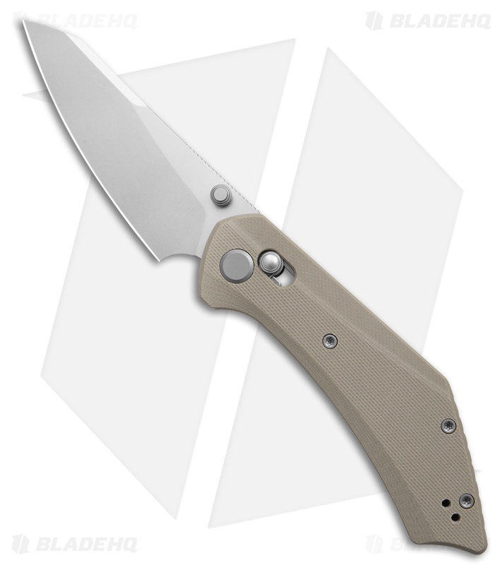 GEO Knife DIVID Crossbar Lock Knife Khaki G-10 (3.3" SW M390)