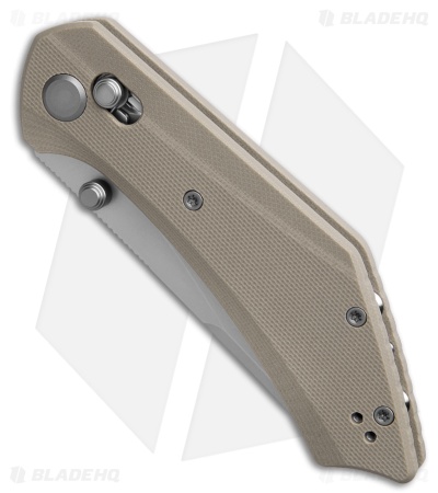 GEO Knife DIVID Crossbar Lock Knife Khaki G-10 (3.3" SW M390)