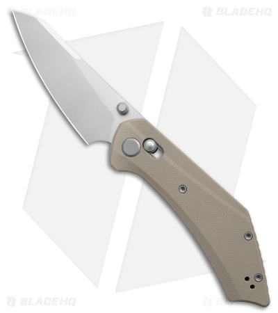 GEO Knife DIVID Crossbar Lock Knife Khaki G-10 (3.3" SW M390)