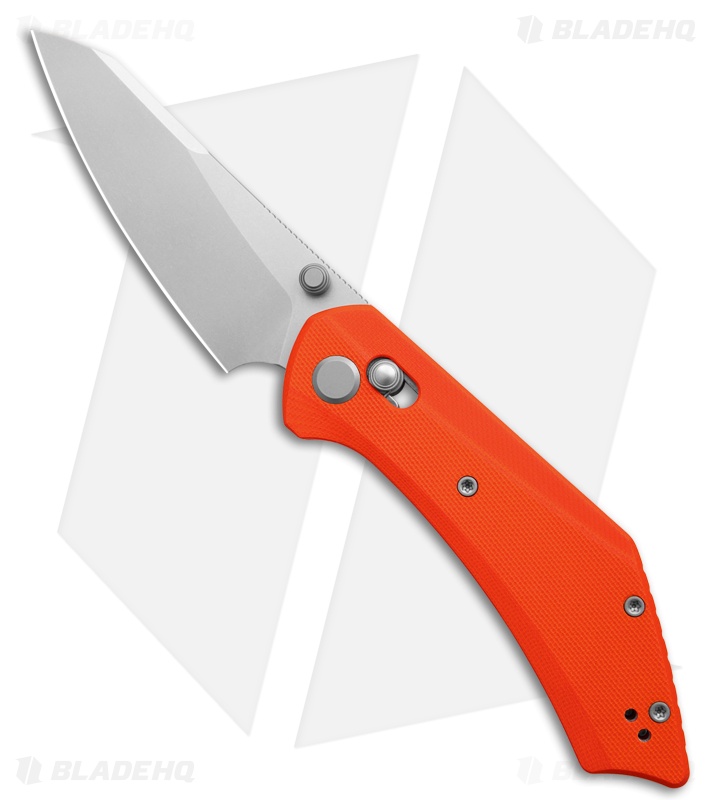 GEO Knife DIVID Crossbar Lock Knife Orange G-10 (3.3" SW M390)