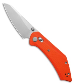 GEO Knife DIVID Crossbar Lock Knife Orange G-10 (3.3" SW M390)