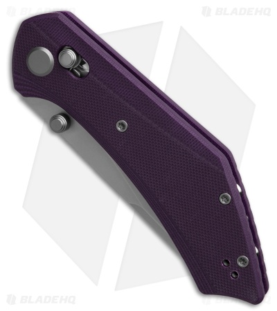 GEO Knife DIVID Crossbar Lock Knife Purple G-10 (3.3" SW M390)