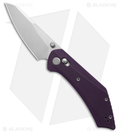 GEO Knife DIVID Crossbar Lock Knife Purple G-10 (3.3" SW M390)