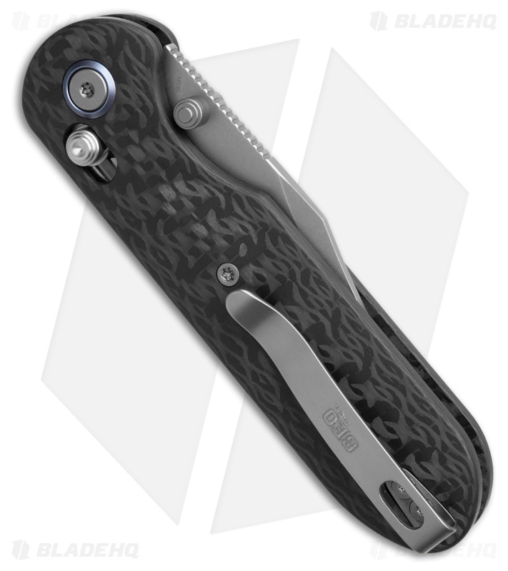 GEO Knife Ethereal Cutter Clip Point Crossbar Lock Knife Carbon Fiber (3" SW)