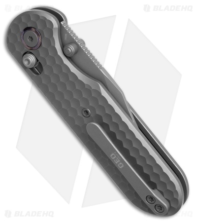 GEO Knife Ethereal Cutter Clip Point Crossbar Lock Knife Darkwash Ti (3" DW)