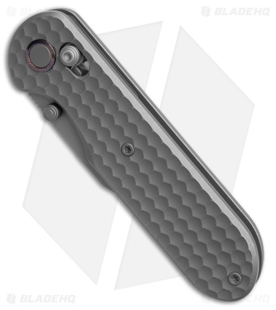 GEO Knife Ethereal Cutter Clip Point Crossbar Lock Knife Darkwash Ti (3" DW)