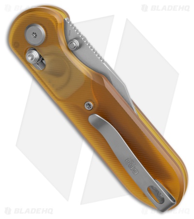 GEO Knife Ethereal Cutter Drop Point Crossbar Lock Knife Ultem (3" SW M390)