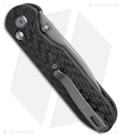 GEO Knife Ethereal Cutter Drop Point Crossbar Lock Knife Carbon Fiber (3" SW)
