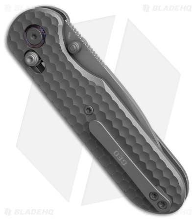 GEO Knife Ethereal Cutter Drop Point Crossbar Lock Knife Darkwash Ti (3" DW)