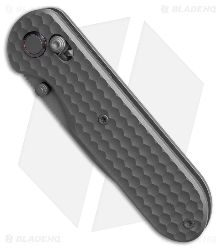 GEO Knife Ethereal Cutter Drop Point Crossbar Lock Knife Darkwash Ti (3" DW)