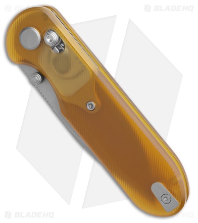 GEO Knife Ethereal Cutter Drop Point Crossbar Lock Knife Ultem (3" SW M390)