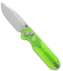 GEO Knife Ethereal Cutter Drop Point Crossbar Lock Knife Green (3" SW S90V)