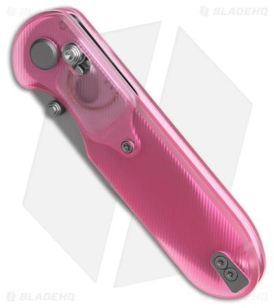 GEO Knife Ethereal Cutter Drop Point Crossbar Lock Knife Pink (3" SW S90V)