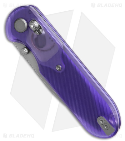 GEO Knife Ethereal Cutter Drop Point Crossbar Lock Knife Purple (3" SW S90V)