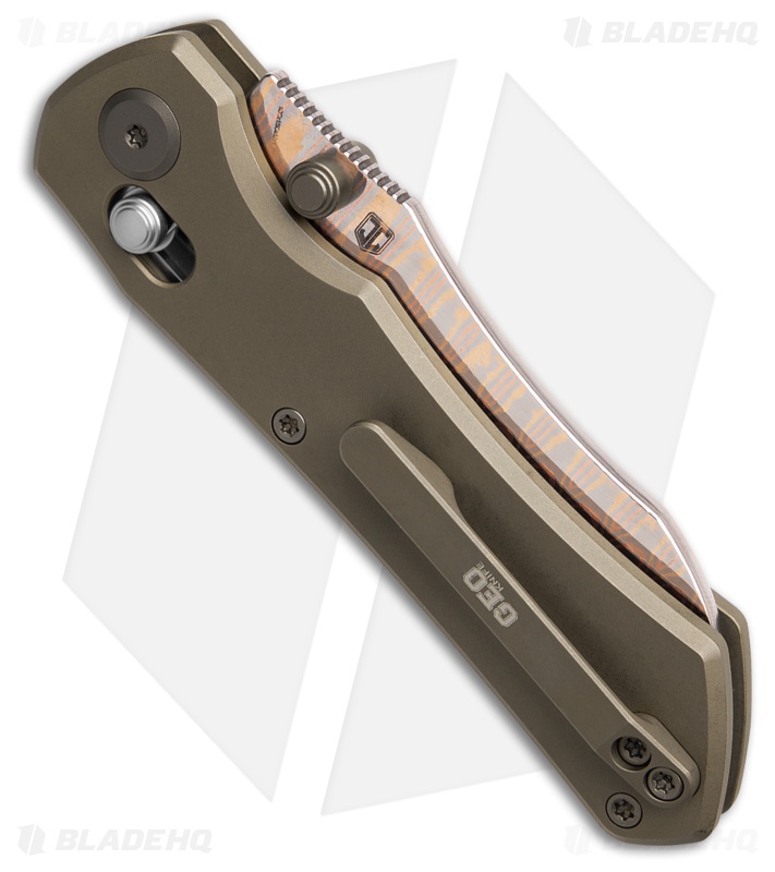 GEO Knife Komodo Axis lock Folding Knife Bronze Ti