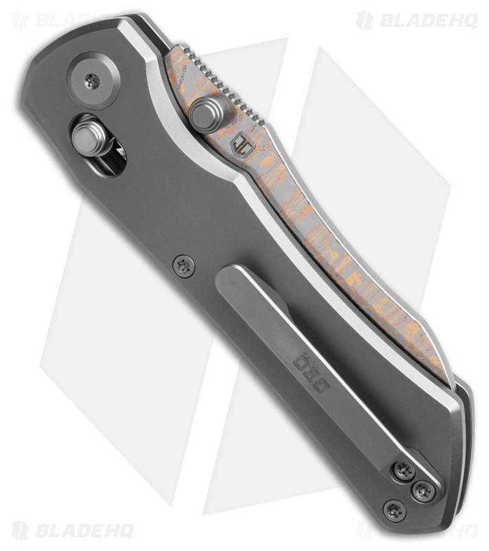 GEO Knife Komodo Axis lock Folding Knife Gray Ti