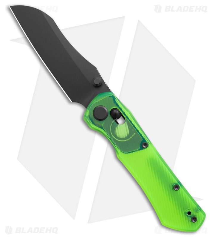 GEO Knife Komodo Knife Green Acrylic Black DLC